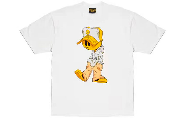 Drew House Smiley Face Cartoon Tee Unisex White - Perfect Gift for Him/Her DR-FW21-053