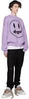 Drew House Smiley Face Logo Jacquard Knit Sweater Purple - Long Sleeve. DR-SS22-316 Drew House Smiley Face Logo Jacquard Knit Sweater Purple - Long Sleeve. DR-SS22-316