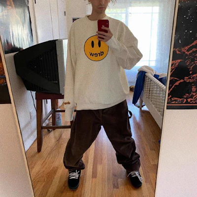 Drew House 微笑臉經典寬鬆版男女款長袖衛衣 DR-SS20-312 Lookbook Drew House 微笑臉經典寬鬆版男女款長袖衛衣 DR-SS20-312