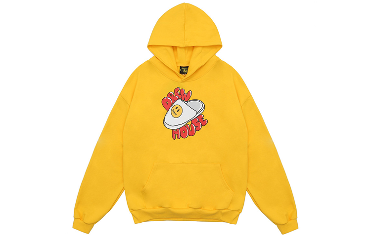 Order Drew House Smiley Face Slide Slippers & Pullover Hoodie Unisex Yellow DR0253