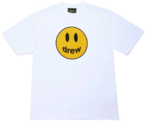Drew House Smiley Face Unisex T-Shirt Kemeja-T Kasual Warna Kosong DR-SS20-021 Buy Drew House Smiley Face Unisex T-Shirt Kemeja-T Kasual Warna Kosong DR-SS20-021