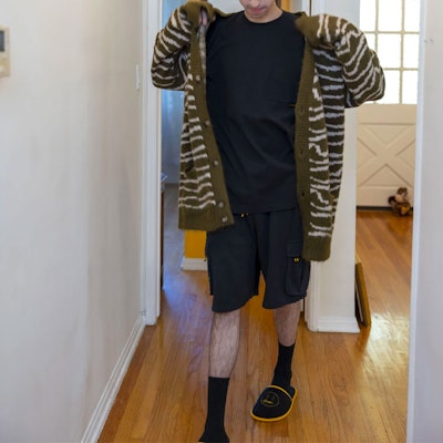 드류 하우스 스마일리 FW21 카고 블랙 유니섹스 더블 포켓 반바지. DR-FW21-064 Details for 드류 하우스 스마일리 FW21 카고 블랙 유니섹스 더블 포켓 반바지. DR-FW21-064