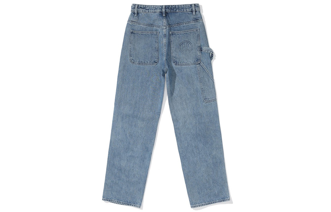 Lookbook ドリューハウス スマイリー FW21 カーペンタージーンズ ストーンウォッシュブルー 男女兼用. DR-FW21-071