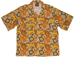 Drew House Smiley FW21 Vintage Floral Cuban Collar Rayon Shirt Unisex Multicolor DR-FW21-016 Drew House Smiley FW21 Vintage Floral Cuban Collar Rayon Shirt Unisex Multicolor DR-FW21-016