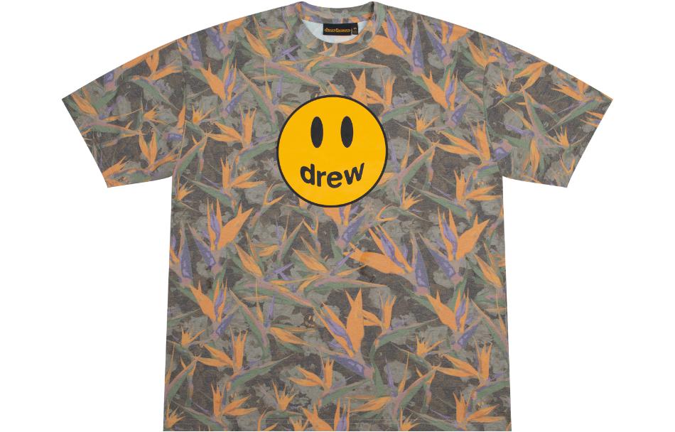 Drew House Smiley FW22 Mascot Camo T-Shirt - Graphic Tee DR-FW22-081