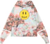 Order Drew House Smiley Daun Floral Fleece Hoodie Unisex Multicolor DR-FW20-209