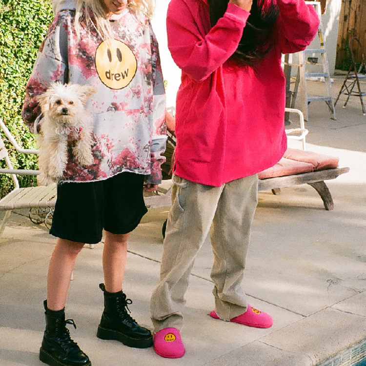 Drew House Smiley Leaf Floral Fleece Hoodie Unisex Multicolor DR-FW20-209 圖 4