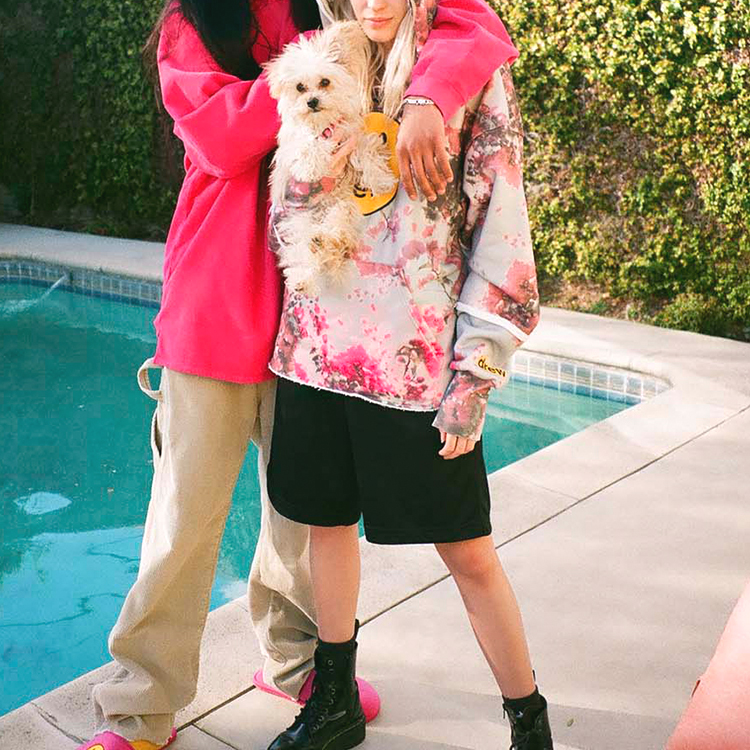 Drew House Smiley Leaf Floral Fleece Hoodie Unisex Multicolor DR-FW20-209 圖 5