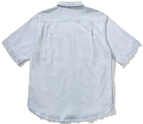 드루하우스 스마일리 라이트웨이트 데님 셔츠 라이트 인디고 유니섹스. DR-SS21-88 Lookbook 드루하우스 스마일리 라이트웨이트 데님 셔츠 라이트 인디고 유니섹스. DR-SS21-88