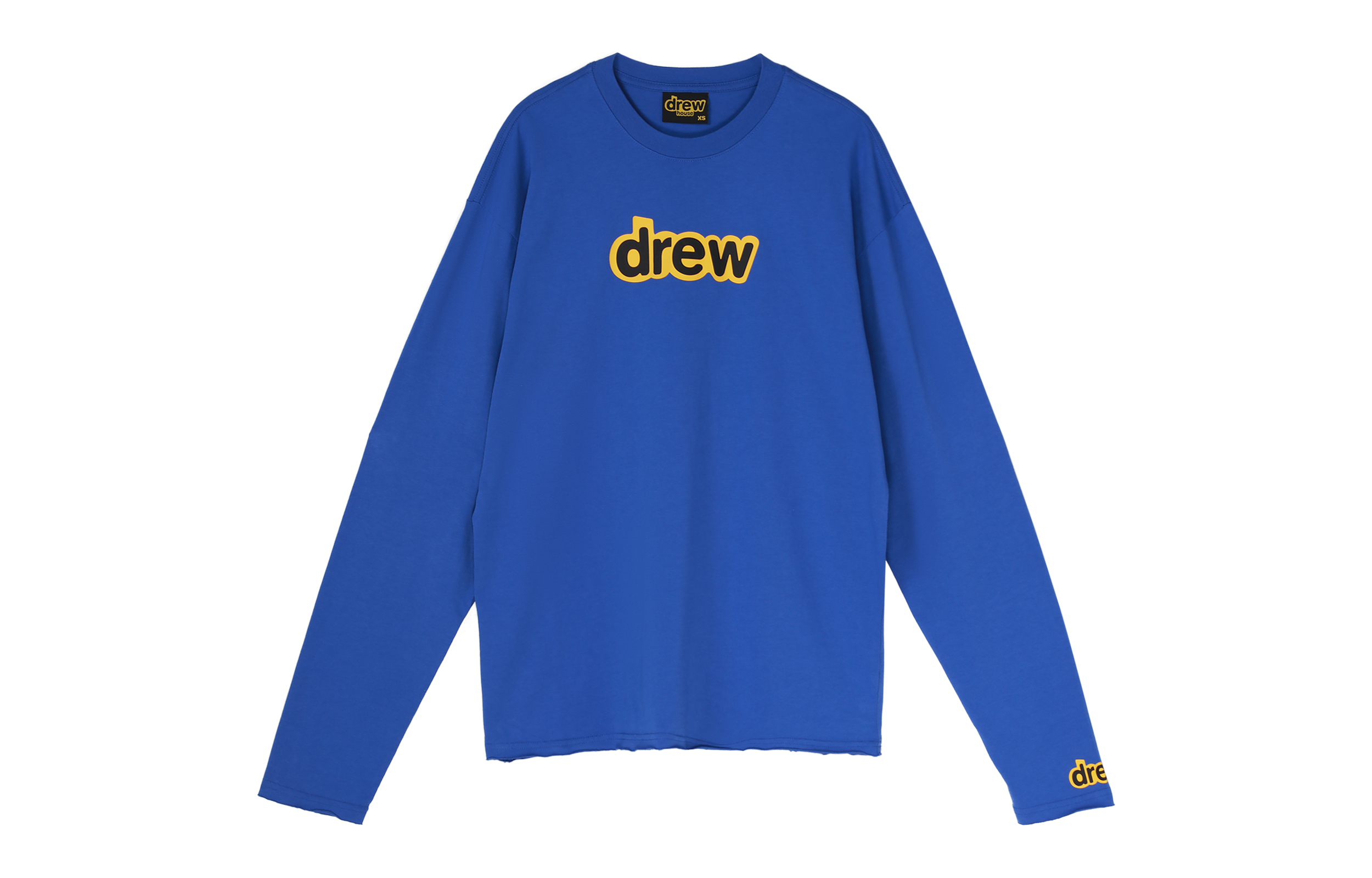 Drew House Smiley Logo Long Sleeve T-Shirt Sweatshirt Unisex Blue DR-SS20-92