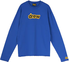 Drew House Smiley Logo Long Sleeve T-Shirt Sweatshirt Unisex Blue DR-SS20-92 Drew House Smiley Logo Long Sleeve T-Shirt Sweatshirt Unisex Blue DR-SS20-92