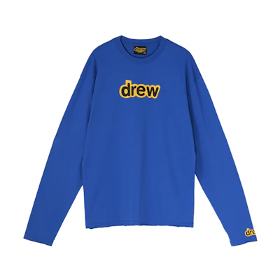 Drew House Smiley Logo Long Sleeve T-Shirt Sweatshirt Unisex Blue DR-SS20-92