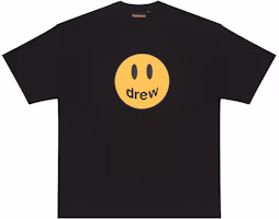 Order Drew House Smiley Logo Printed Oversized Black T-Shirt for Men. DH-HJ2121-MCBK