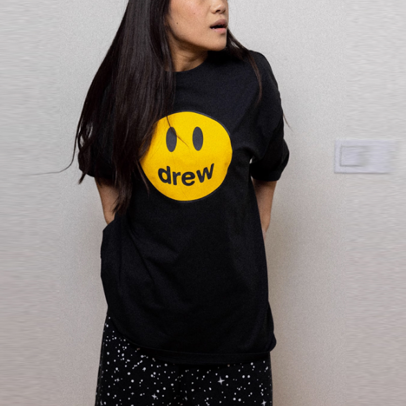 Purchase Camiseta Negra Oversize Hombre Drew House Logo Smiley. DH-HJ2121-MCBK