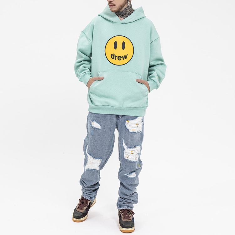 Shop Drew House Smiley Mascot連帽衫 情侶款卡通抓毛長袖上衣 DR-SS20-004