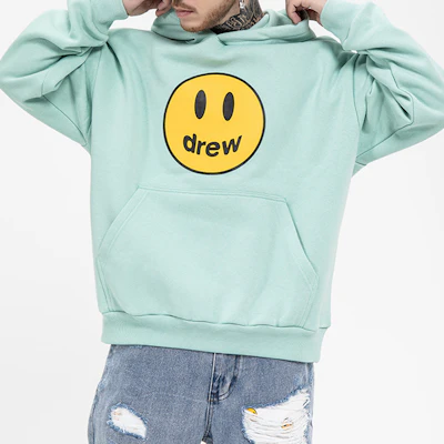Drew House Smiley Mascot連帽衫 情侶款卡通抓毛長袖上衣 DR-SS20-004 Details for Drew House Smiley Mascot連帽衫 情侶款卡通抓毛長袖上衣 DR-SS20-004
