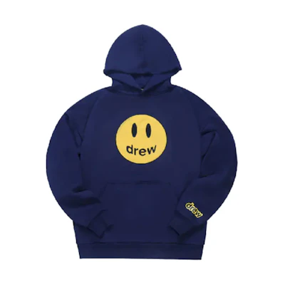 Drew House Smiley Mascot Navy Hoodie Pullover Unisex Blue Sweatshirt DH-F31121-N