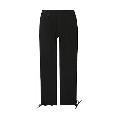 Drew House Smiley Pocket Cargo Pants Unisex Black Casual Workwear Style. DR-SS21-59