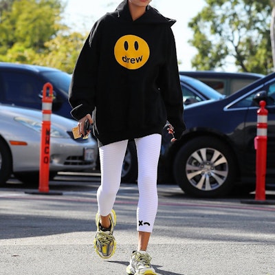 ドリューハウス スマイリープリント ブラック フリース プルオーバー ユニセックスパーカー DR0117 Shop ドリューハウス スマイリープリント ブラック フリース プルオーバー ユニセックスパーカー DR0117