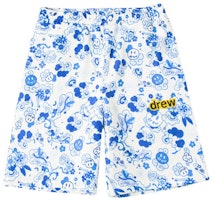 Drew House Smiley Print Unisex Shorts Blue Danube DR-SS20-89 Drew House Smiley Print Unisex Shorts Blue Danube DR-SS20-89