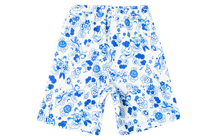 Lookbook Drew House Smiley Print Unisex Shorts Biru Danube DR-SS20-89