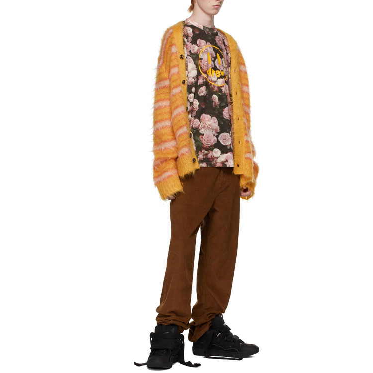 Purchase Drew House Smiley Roses Floral Logo Kaos Oversized Pink Pria DR-SS22-612