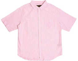 Drew House Smiley Seersucker Striped Pocket Short Sleeve Shirt Pink Unisex. DR-SS21-124 Drew House Smiley Seersucker Striped Pocket Short Sleeve Shirt Pink Unisex. DR-SS21-124