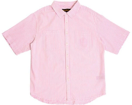 Drew House Smiley Seersucker Baju Poket Lengan Pendek Jalur Pink Unisex. DR-SS21-124 Buy Drew House Smiley Seersucker Baju Poket Lengan Pendek Jalur Pink Unisex. DR-SS21-124