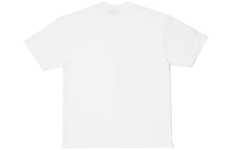 Lookbook 드류 하우스 스마일리 스케치 마스코트 화이트 그래픽 반팔 티셔츠 유니섹스. DR-FW21-011