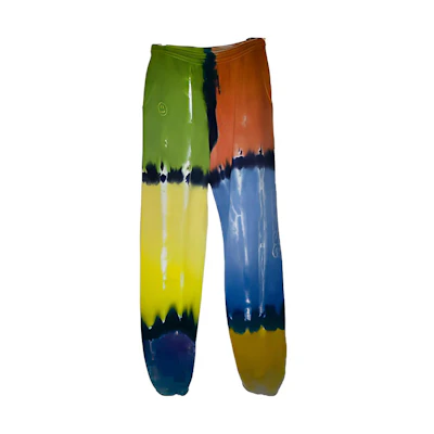 Drew House Smiley Skidoodle Sweatpants Tie Dye Unisex Rainbow DR-FW19-4