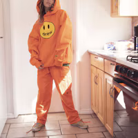 Details for Drew House 微笑男女款套頭運動衫 DR-FW20-90