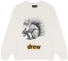 Drew House Squirrel Print Crewneck Pullover Sweatshirt Men - White DW-FW22-1223-80 Drew House Squirrel Print Crewneck Pullover Sweatshirt Men - White DW-FW22-1223-80