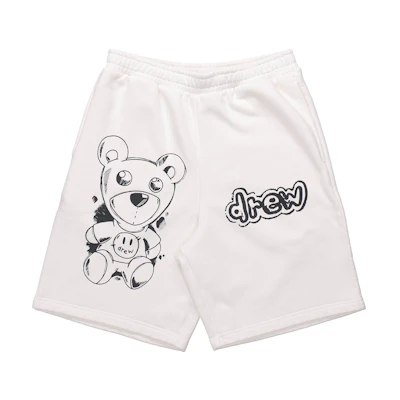 Drew House SS21 Graphic Shorts Unisex Off-White. DR-SS21-81