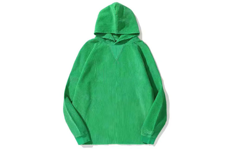 Drew House SS21 Mini Smiley Corduroy Fleece Pullover Hoodie Unisex Green DR-SS21-82 圖 2