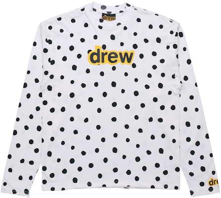 Drew House SS21 波點標誌長袖T恤 中性款 白色 DR-SS21-32 Order Drew House SS21 波點標誌長袖T恤 中性款 白色 DR-SS21-32