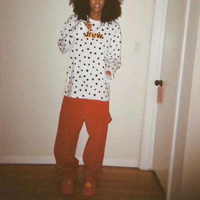 Drew House SS21 波點標誌長袖T恤 中性款 白色 DR-SS21-32 Purchase Drew House SS21 波點標誌長袖T恤 中性款 白色 DR-SS21-32