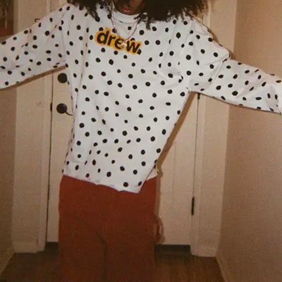 Drew House SS21 波點標誌長袖T恤 中性款 白色 DR-SS21-32 Details for Drew House SS21 波點標誌長袖T恤 中性款 白色 DR-SS21-32