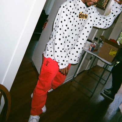 Drew House SS21 波點標誌長袖T恤 中性款 白色 DR-SS21-32 1