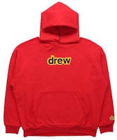 Drew House SS21 Secret Logo Hoodie Red Unisex Winter Pullover Sweatshirt. DR-SS21-36 Drew House SS21 Secret Logo Hoodie Red Unisex Winter Pullover Sweatshirt. DR-SS21-36