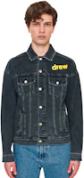 Sizing Drew House SS21 Smiley Denim Jacket Unisex Couple's Black DR-SS21-20
