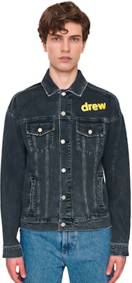 ドリューハウス SS21 スマイリーデニムジャケット ユニセックス カップルズ ブラック DR-SS21-20 Sizing ドリューハウス SS21 スマイリーデニムジャケット ユニセックス カップルズ ブラック DR-SS21-20