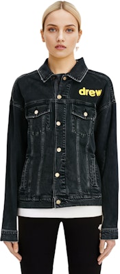 ドリューハウス SS21 スマイリーデニムジャケット ユニセックス カップルズ ブラック DR-SS21-20 Cheap ドリューハウス SS21 スマイリーデニムジャケット ユニセックス カップルズ ブラック DR-SS21-20