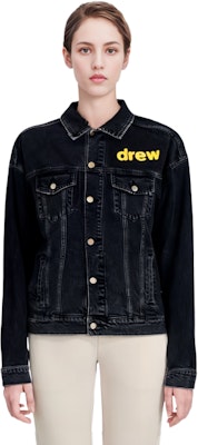 ドリューハウス SS21 スマイリーデニムジャケット ユニセックス カップルズ ブラック DR-SS21-20 1