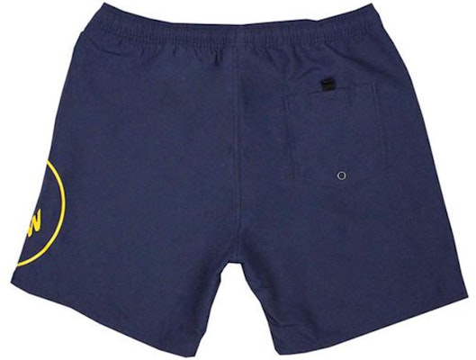 Drew House SS21 笑脸标志海军蓝男女通用抽绳短裤泳池短裤 DR-SS21-119 Lookbook Drew House SS21 笑脸标志海军蓝男女通用抽绳短裤泳池短裤 DR-SS21-119