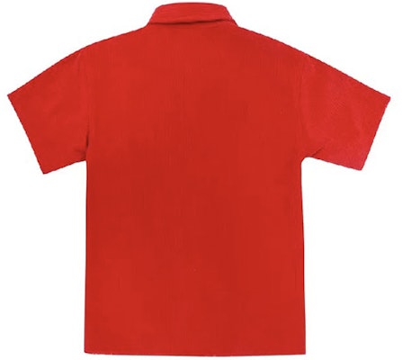 Drew House SS21 笑臉迷你燈芯絨紅色短袖襯衫 男女通用 DR-SS21-24 Lookbook Drew House SS21 笑臉迷你燈芯絨紅色短袖襯衫 男女通用 DR-SS21-24