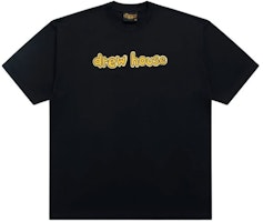 Drew House SS22 Black Logo Tee Unisex Round Neck Graphic T-Shirt. DR-SS22-118 Drew House SS22 Black Logo Tee Unisex Round Neck Graphic T-Shirt. DR-SS22-118