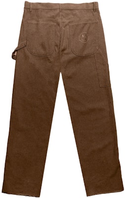 Drew House SS22 Seluar Korduroi Carpenter Chaz Brown Unisex Kasual Potongan Lurus. DR-SS22-460 Lookbook Drew House SS22 Seluar Korduroi Carpenter Chaz Brown Unisex Kasual Potongan Lurus. DR-SS22-460