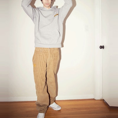 Drew House SS22 Seluar Korduroi Carpenter Chaz Brown Unisex Kasual Potongan Lurus. DR-SS22-460 Cheap Drew House SS22 Seluar Korduroi Carpenter Chaz Brown Unisex Kasual Potongan Lurus. DR-SS22-460