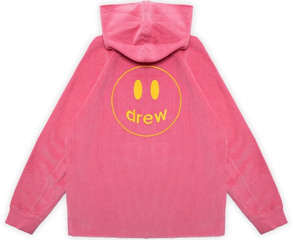 drew-house-ss-22-hot-pink-corduroy-hoodie-smiley-unisex-warm-pullover-dr-ss-22-158