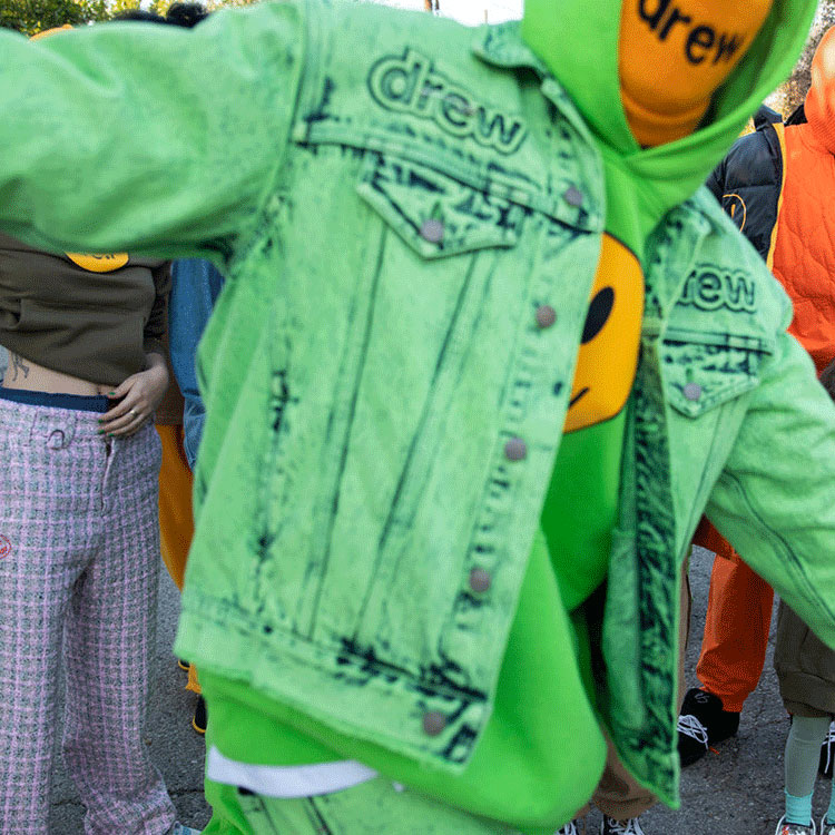 Drew House SS22 Mascot Lime Green Smiley Pullover Hoodie Unisex Fall Collection. DR-SS22-154 圖 11
